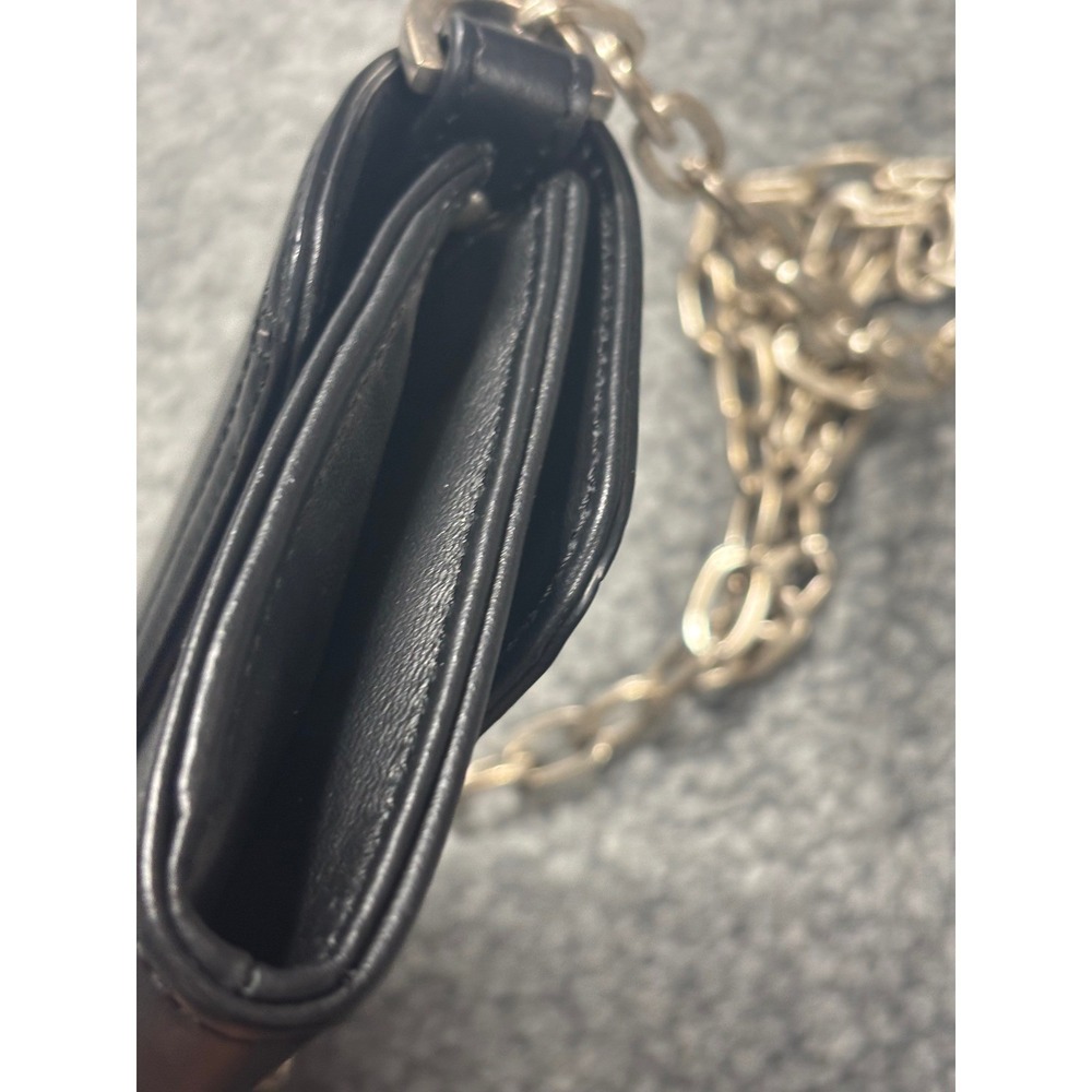 Zadig & Voltaire ZV Initiale Snake Le Long Black Leather Chain Clutch Bag $448 - Picture 12 of 12